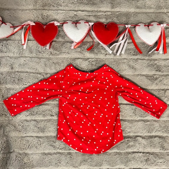 Cat & Jack 18 Months Long Sleeve Red Shirt With White
Hearts, Valentine’s Day - Picture 4 of 4